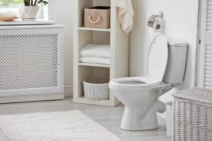 toilet in a modern bathroom